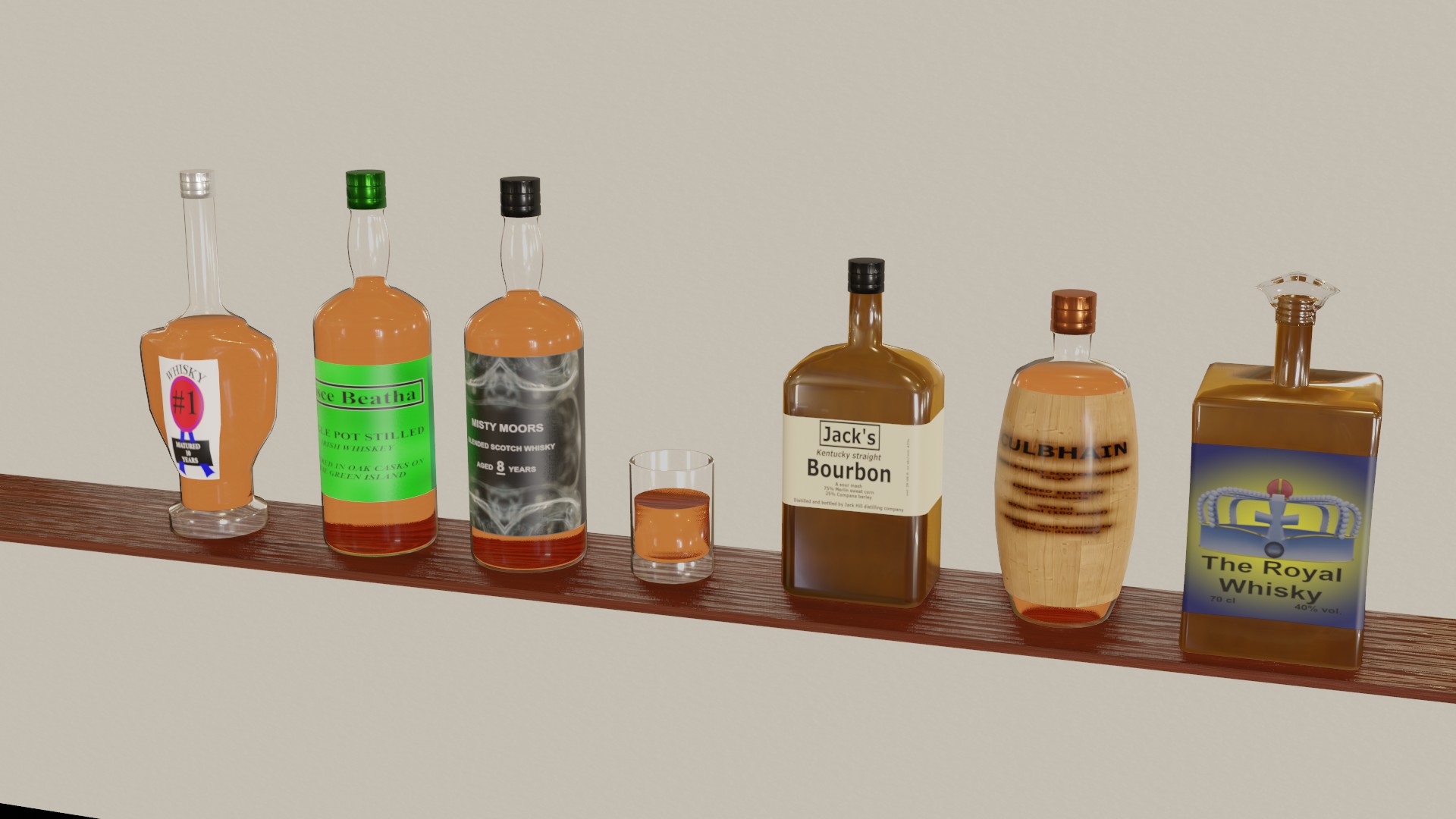 Alcohol bottles preview image 7